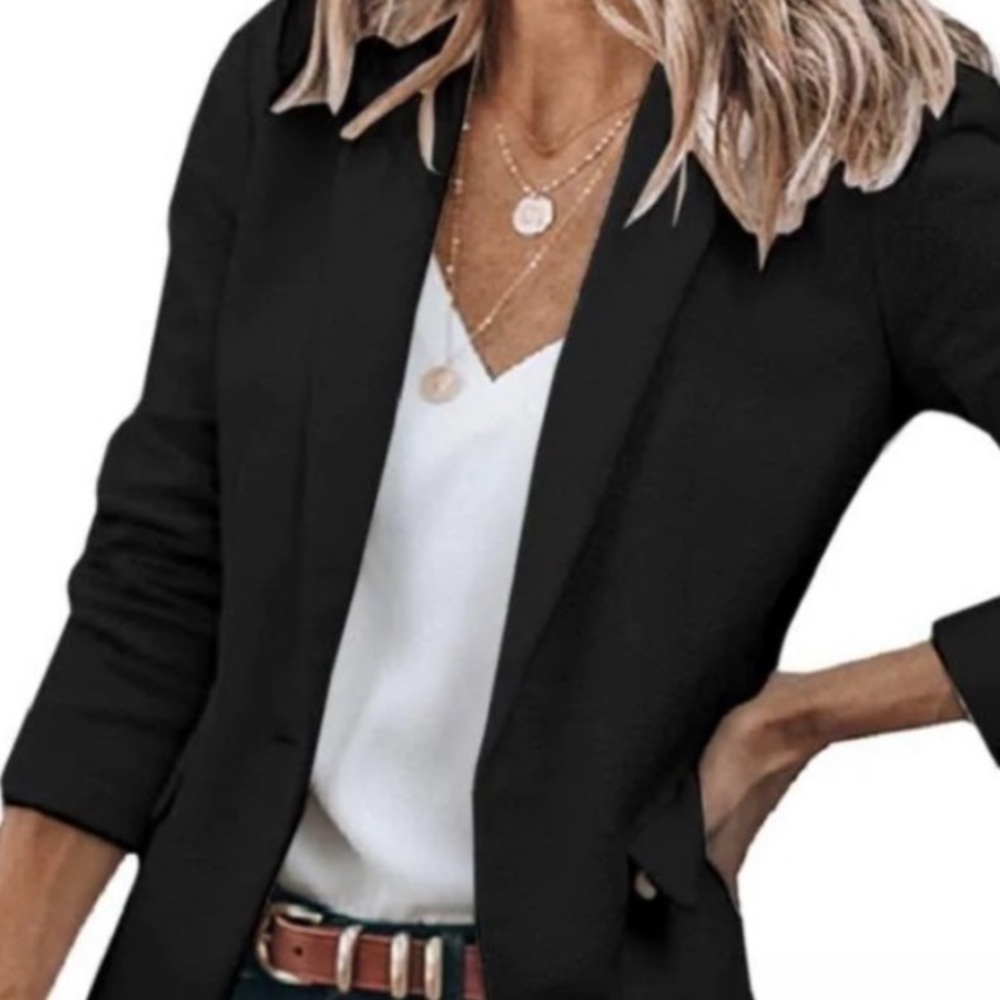 Long Sleeves like new black career jacket size S
